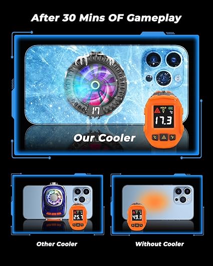 GRENARO Magnetic Phone Cooler for Gaming – Fast Cooling Device